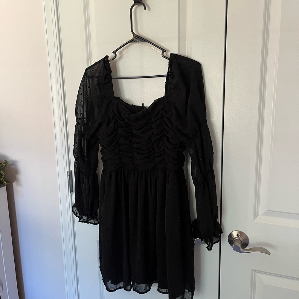 Crystal Doll Black Mini Dress